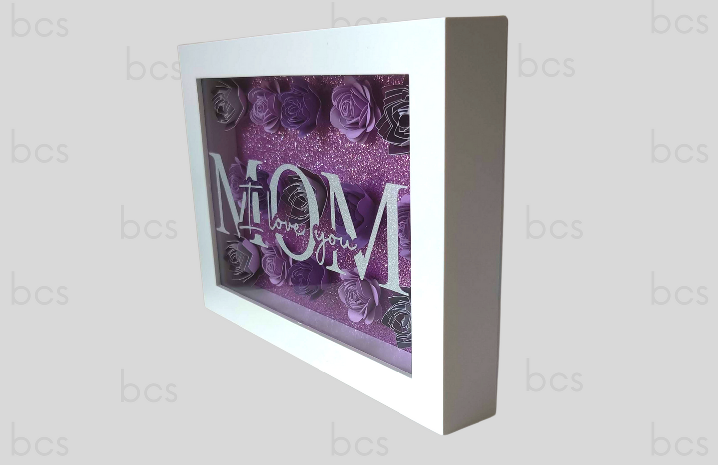 Mom "I Love you" Assorted Color Flower Box